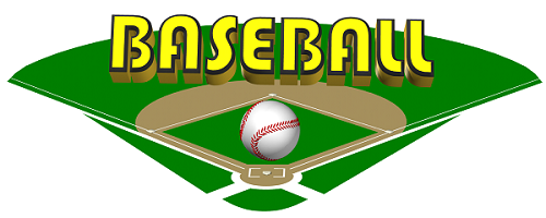 illustration of a baseball diamond and a baseball
