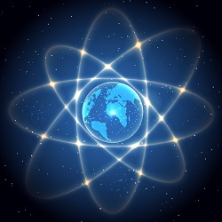 Earth as nucleus of an atom